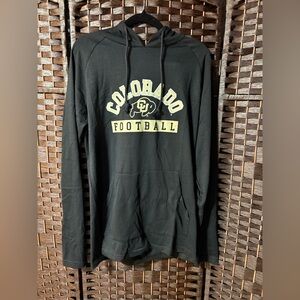 Colorado Buffaloes Football Lightweight Hoodie Men’s Small Black Long Sleeve
